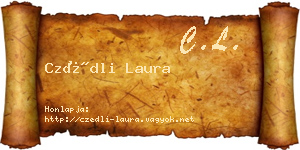 Czédli Laura névjegykártya